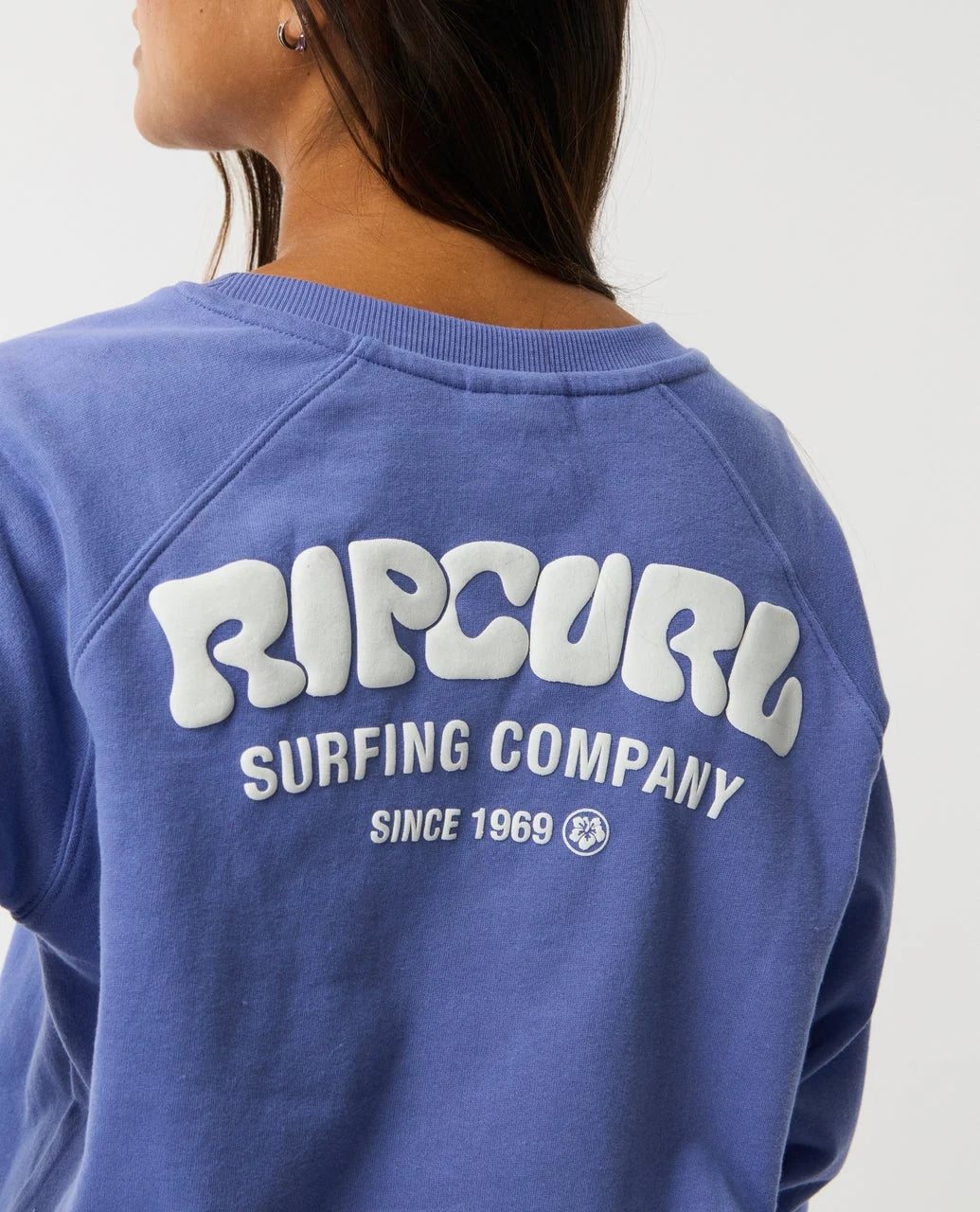 Rip Curl Surf Puff Raglan Relaxed Sweatshirt