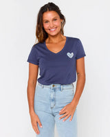 Rip Curl Heart V Neck T-Shirt