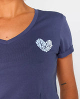 Rip Curl Heart V Neck T-Shirt