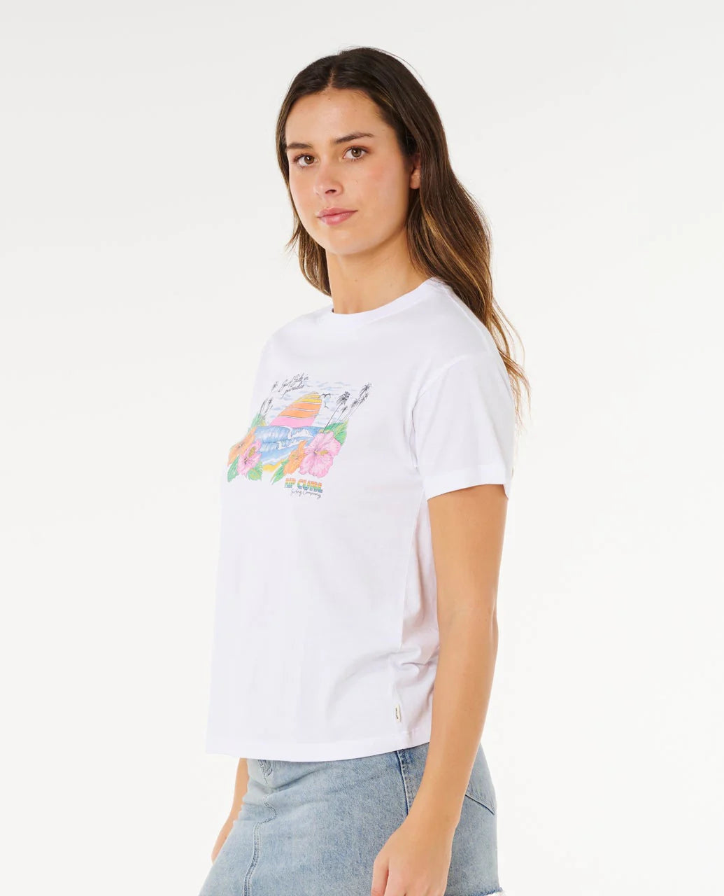 Rip Curl Sun Rays Cropped T-Shirt