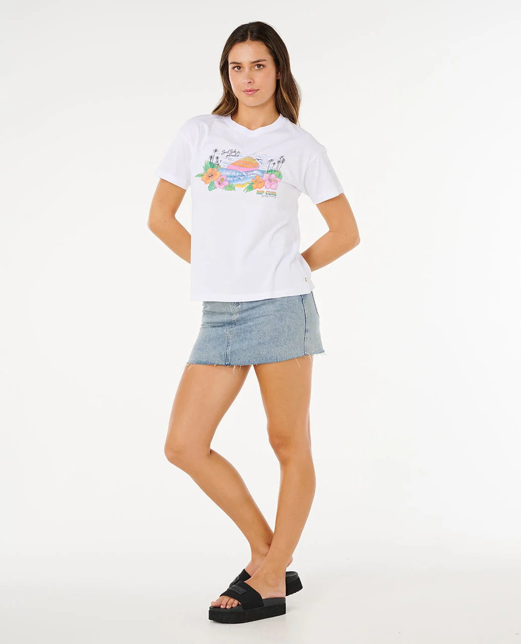 Rip Curl Sun Rays Cropped T-Shirt