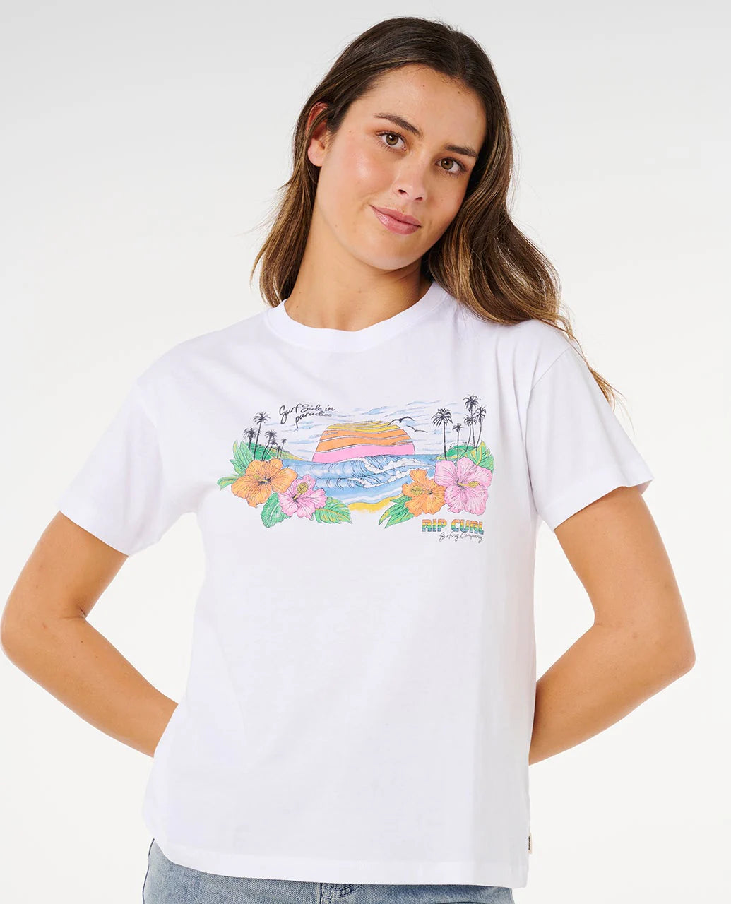 Rip Curl Sun Rays Cropped T-Shirt