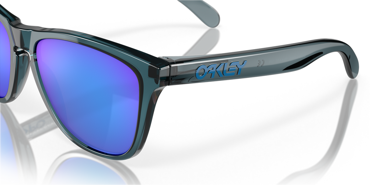 Oakley Frogskins - Crystal Black Frame with Prizm Sapphire Irid Polarized Lens