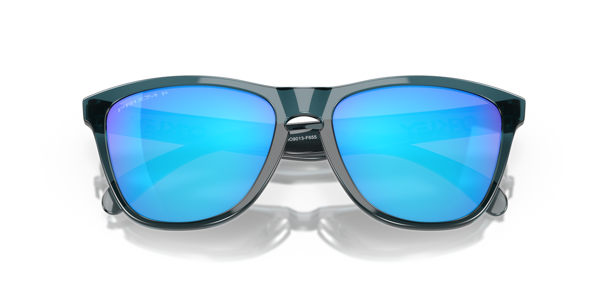 Oakley Frogskins - Crystal Black Frame with Prizm Sapphire Irid Polarized Lens