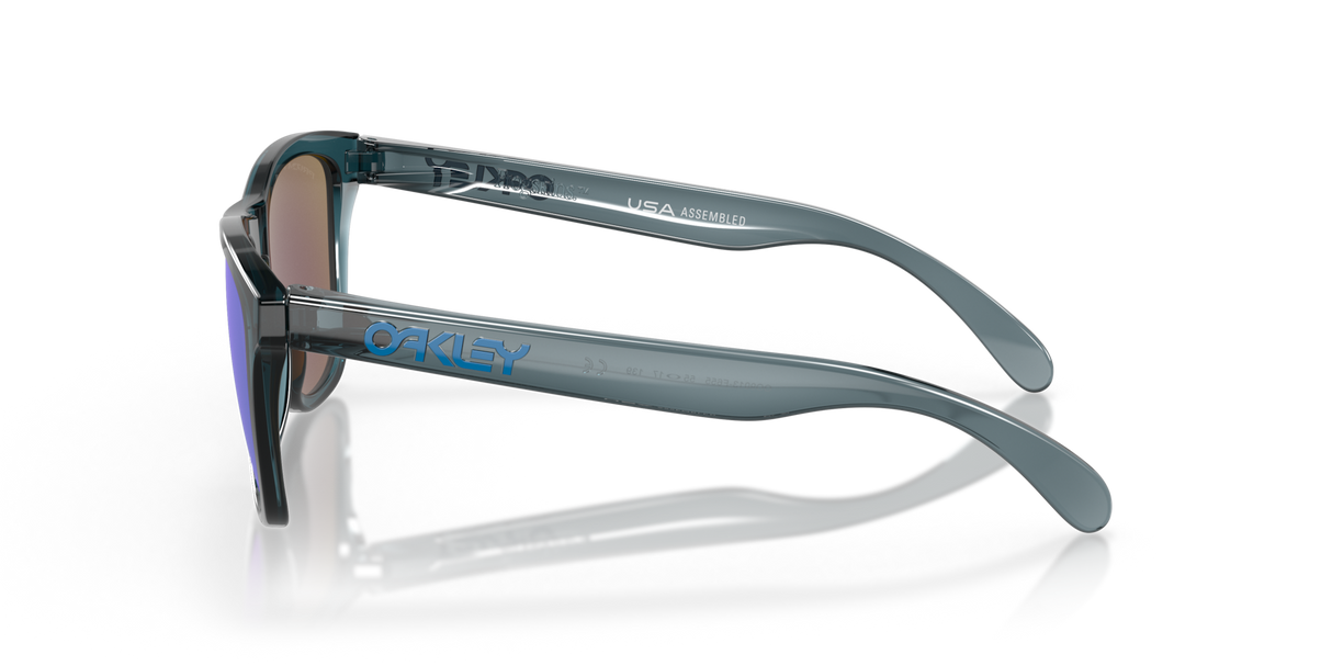 Oakley Frogskins - Crystal Black Frame with Prizm Sapphire Irid Polarized Lens
