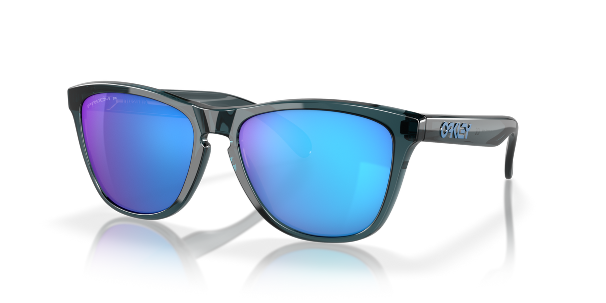 Oakley Frogskins - Crystal Black Frame with Prizm Sapphire Irid Polarized Lens