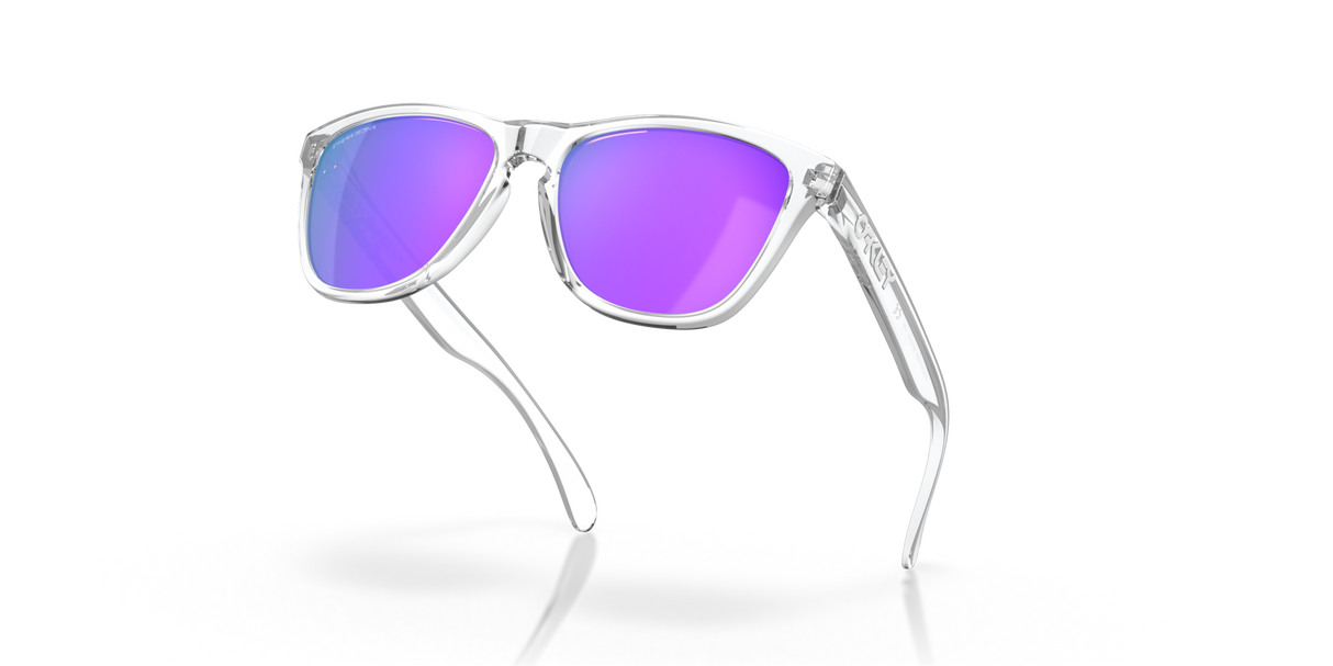 Oakley Frogskins - Polished Clear Frame with Prizm Violet Lens