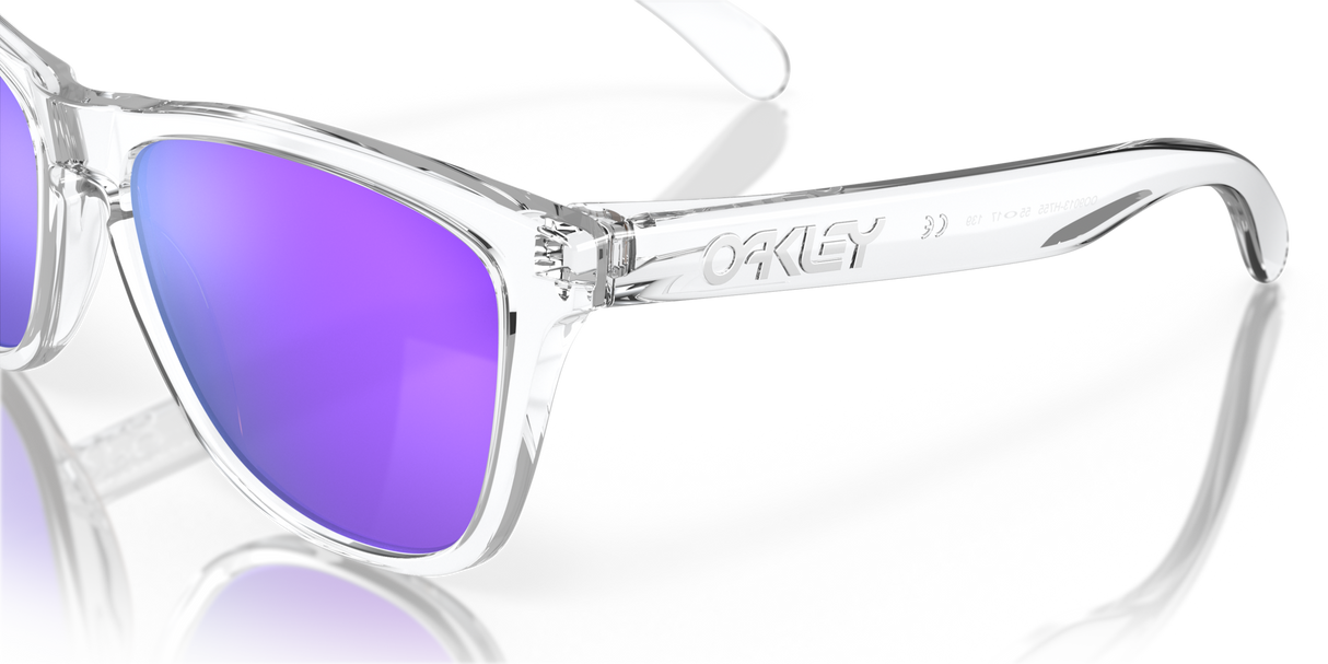 Oakley Frogskins - Polished Clear Frame with Prizm Violet Lens