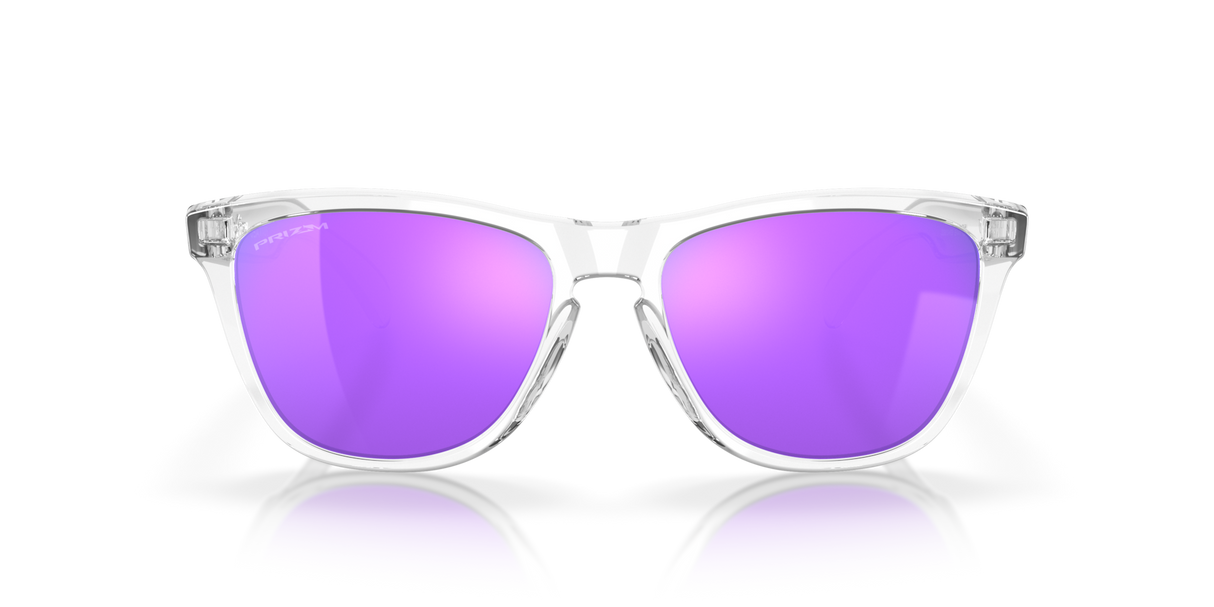 Oakley Frogskins - Polished Clear Frame with Prizm Violet Lens