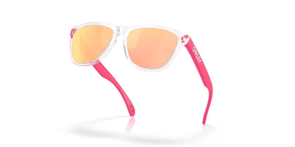 Oakley Frogskins - Clear Frame with Prizm Rose Gold Polarized Lens