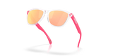 Oakley Frogskins - Clear Frame with Prizm Rose Gold Polarized Lens