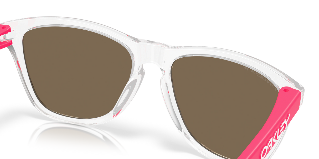 Oakley Frogskins - Clear Frame with Prizm Rose Gold Polarized Lens