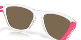 Oakley Frogskins - Clear Frame with Prizm Rose Gold Polarized Lens