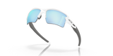 Oakley Flak 2.0 XL - Polished White Frame with Prizm Deep Water Polarized Lens