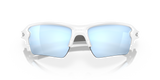 Oakley Flak 2.0 XL - Polished White Frame with Prizm Deep Water Polarized Lens