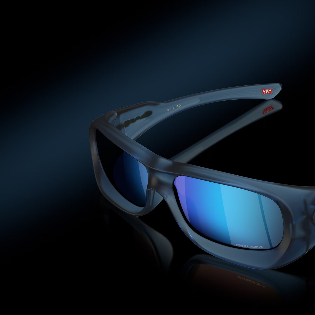 Oakley De Soto - Matte Trans Stonewash Frame with Prizm Sapphire Lens