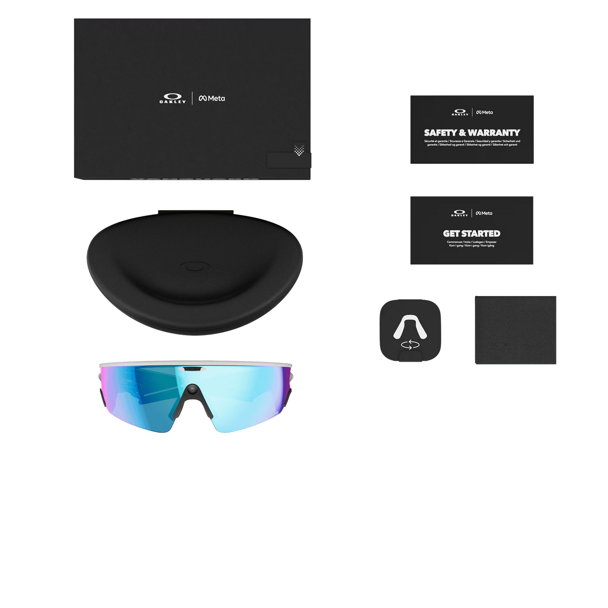 Oakley Meta Vanguard - White Frame with Prizm Sapphire Lens