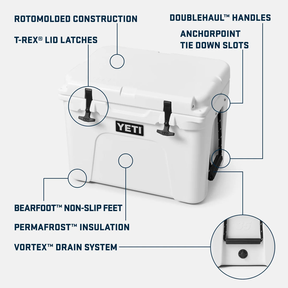 YETI Tundra 35L Hard Cooler - Tan-Coolers-troggs.com