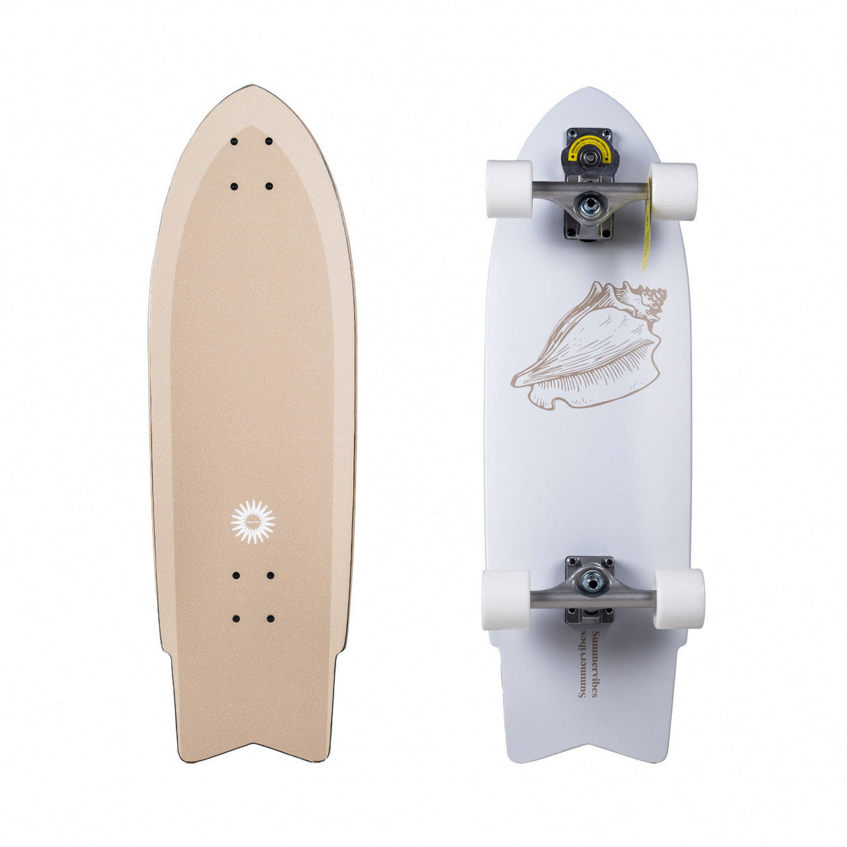Summer Vibes White Beach Surf Skate