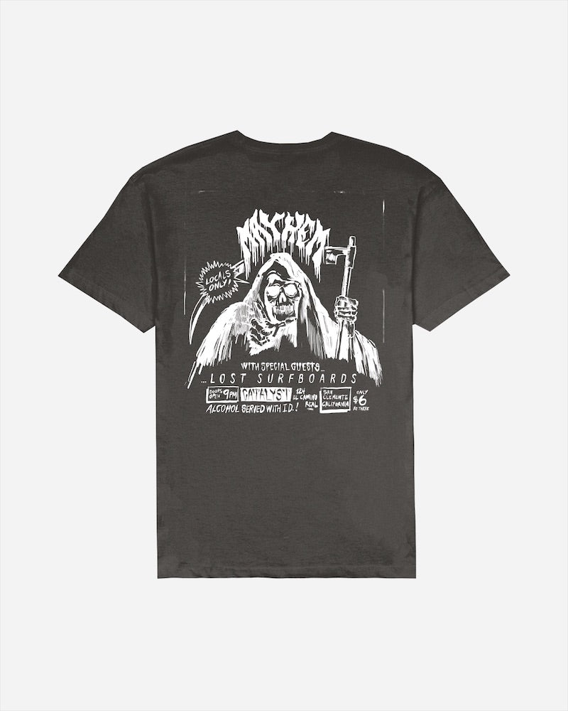 Lost Flyer Vintage Dye T-Shirt - Vintage Black