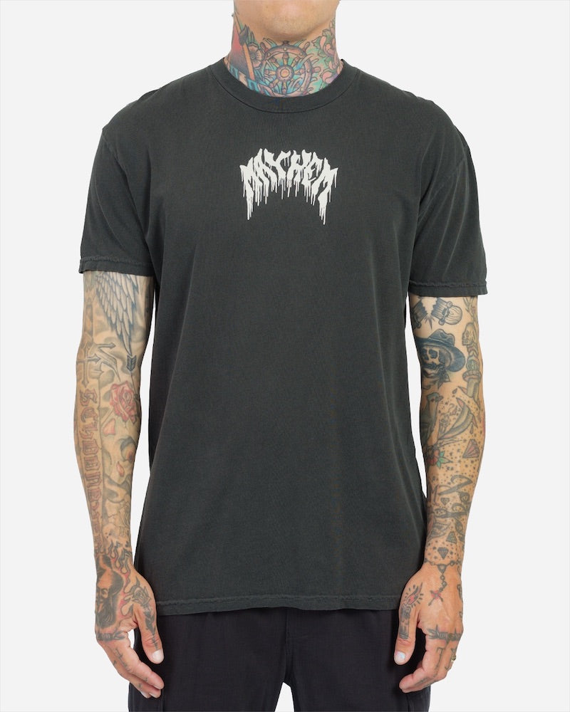 Lost Flyer Vintage Dye T-Shirt - Vintage Black