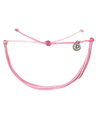 Pura Vida Charity Boarding 4 Breast Cancer Bracelet