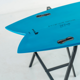 Circle One Heritage Keel Twin Fish Surfboard - Sky Blue
