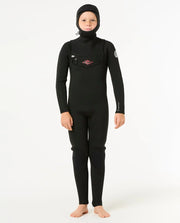 Rip Curl Junior Dawn Patrol 5/4 Hooded Chest Zip Wetsuit