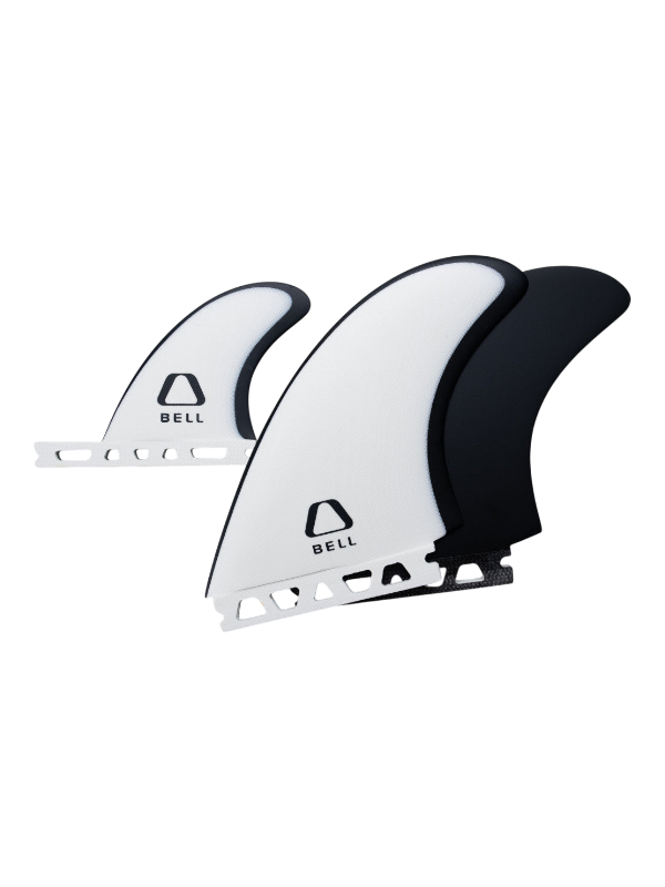 Bell Fins Fiberglass Twin + Stabilizer - White