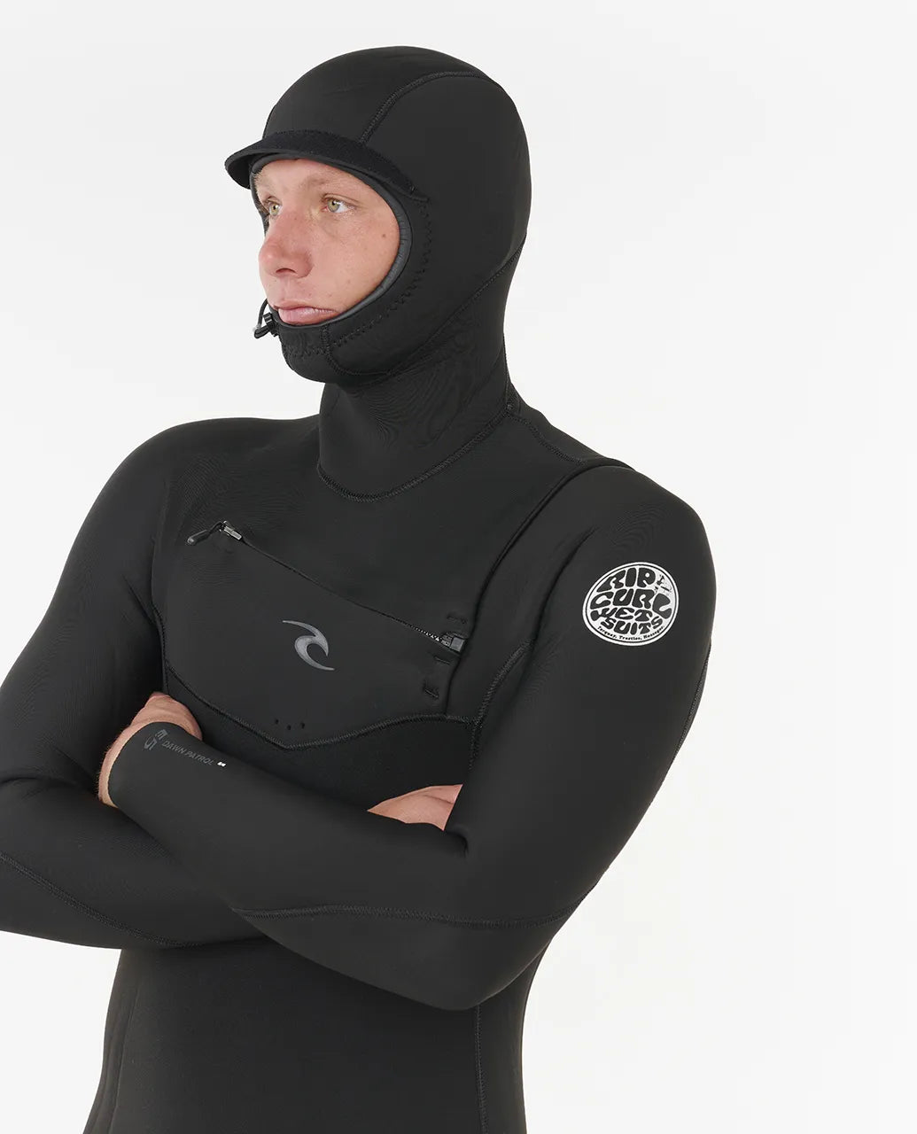 Rip Curl Mens Dawn Patrol 5/4 Hooded Wetsuit