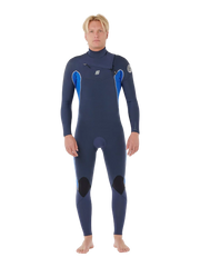 Rip Curl Mens Dawn Patrol 4/3 Chest Zip Wetsuit - Electric Cobalt