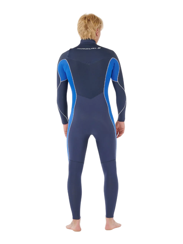 Rip Curl Mens Dawn Patrol 4/3 Chest Zip Wetsuit - Electric Cobalt