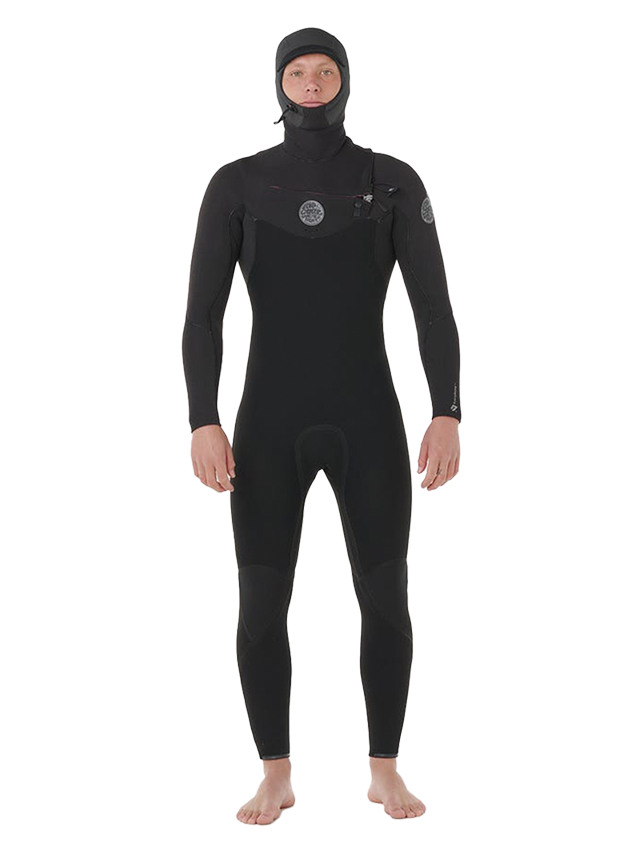 Rip Curl Mens Flashbomb E7 5/4 Hooded Wetsuit - Black