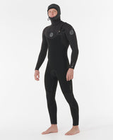 Rip Curl Mens Flashbomb E7 5/4 Hooded Wetsuit - Black