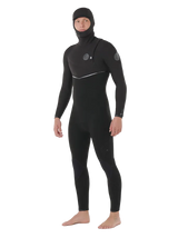 Rip Curl Mens E Bomb 5/4 Zip Free Hooded Wetsuit