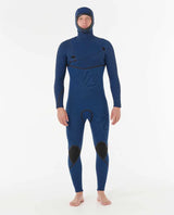 Rip Curl Mens E Bomb 5/4 Zip Free Hooded Wetsuit