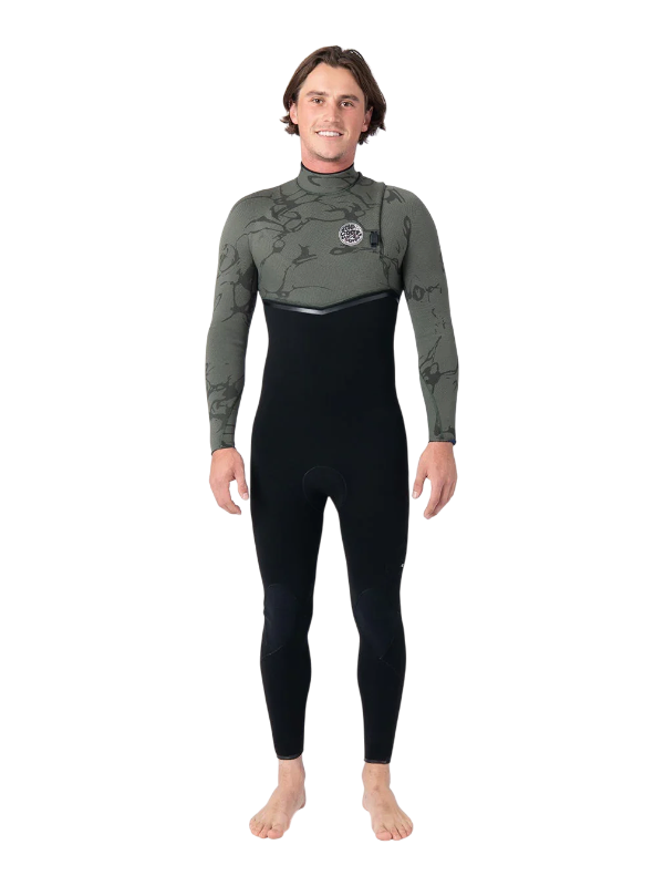Rip Curl Mens E Bomb 4/3 Zip Free Wetsuit