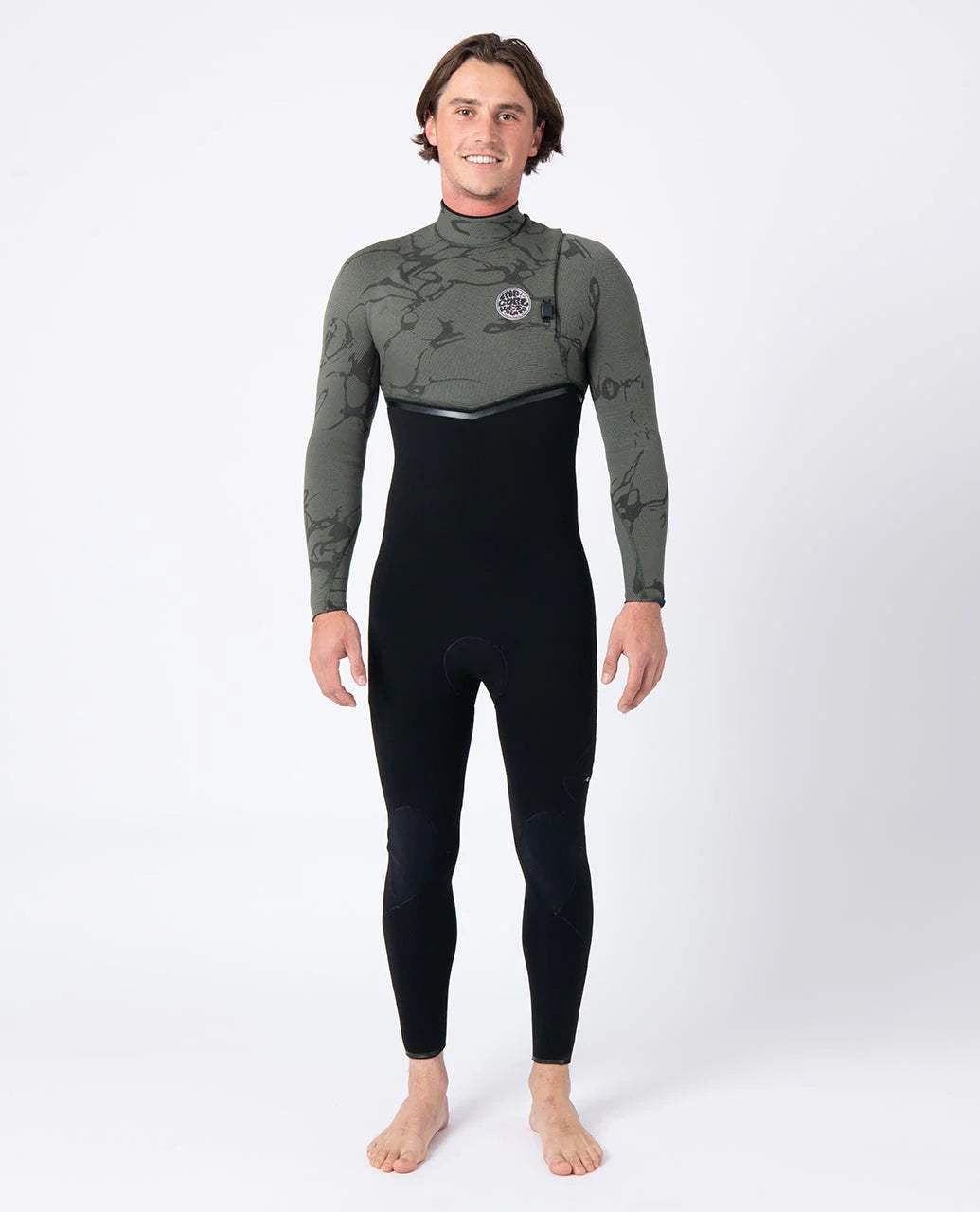Rip Curl Mens E Bomb 4/3 Zip Free Wetsuit