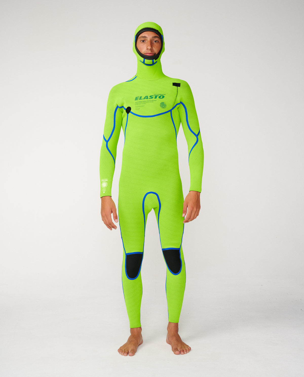 Rip Curl Mens Elasto 5/4 Hooded Wetsuit - Black