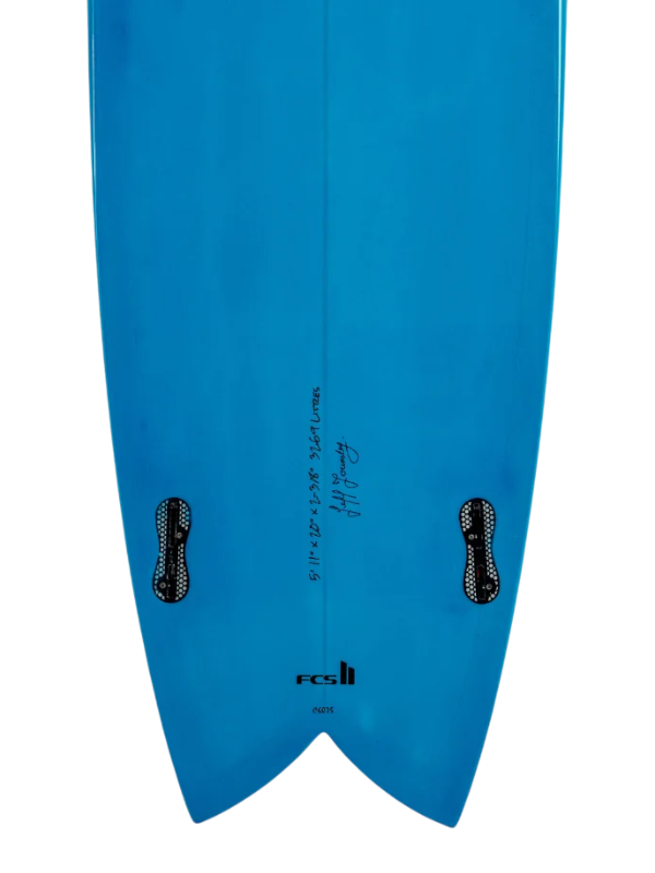 Circle One Heritage Keel Twin Fish Surfboard - Sky Blue