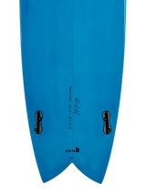 Circle One Heritage Keel Twin Fish Surfboard - Sky Blue
