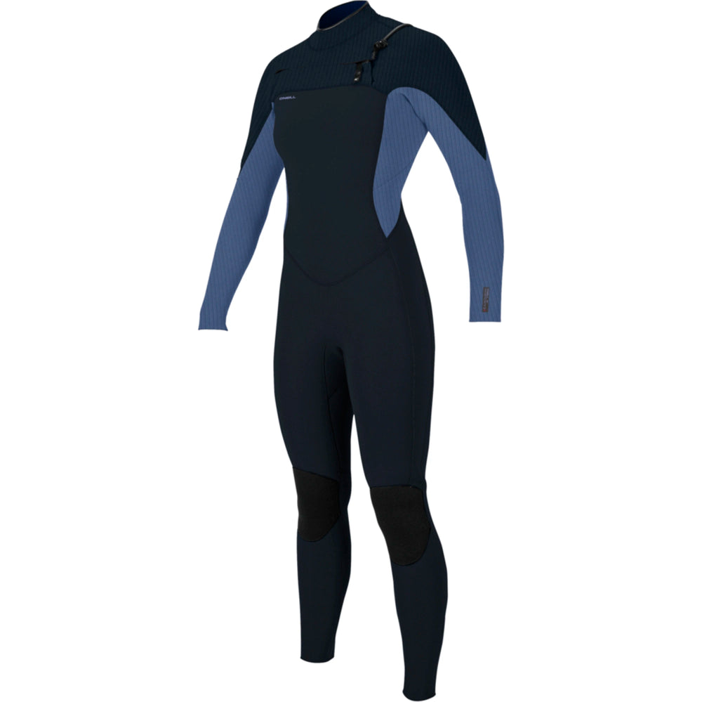 O'Neill Womens Hyperfreak 4/3+ Chest Zip Wetsuit - Carbon/Lilly
