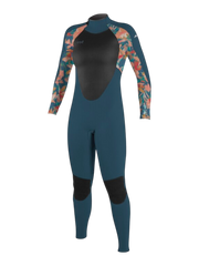 O'Neill Girls Epic 5/4 Wetsuit - Copen Blue/ Tropical