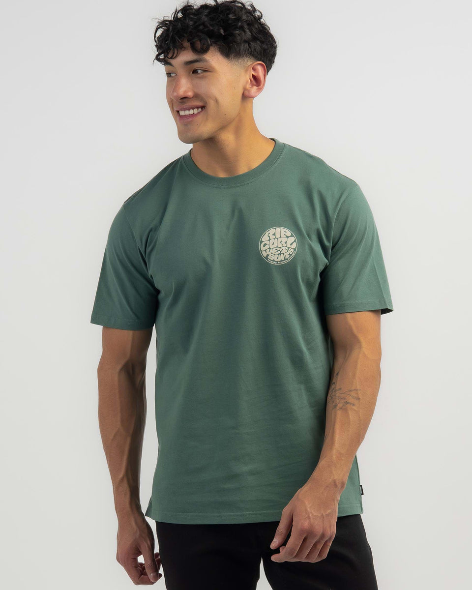 Rip Curl Wetsuit Icon Tee-Shirt - Washed Green – troggs.com