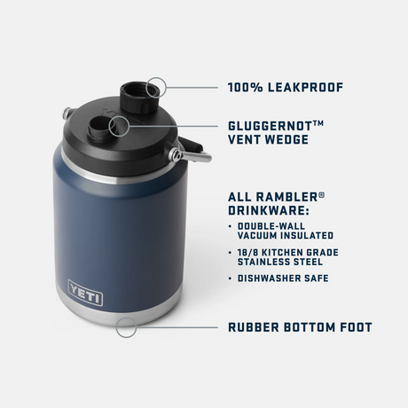 YETI Rambler One Gallon Jug-Drinkware, Cool Boxes & Accessories-troggs.com