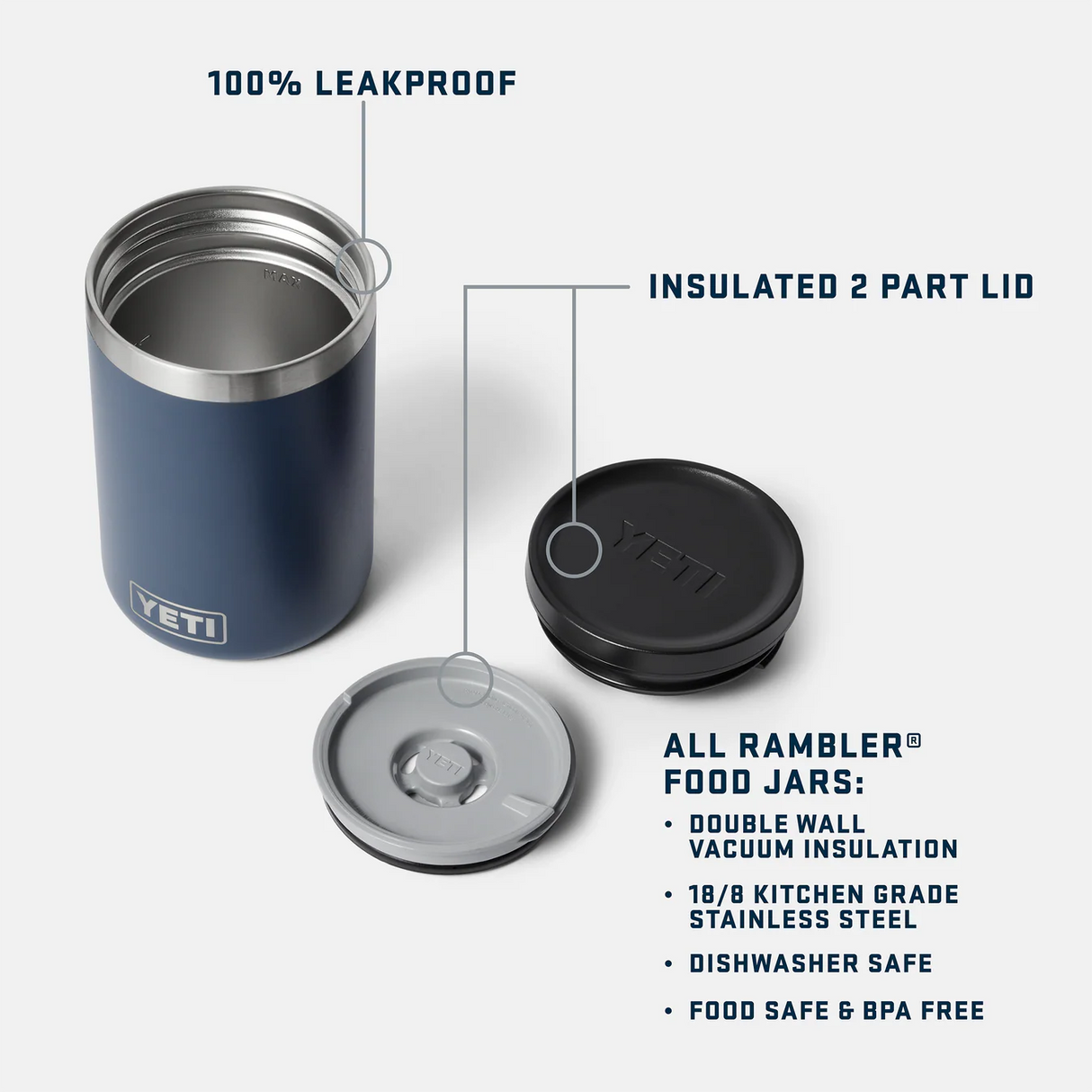 YETI Rambler 16oz Insulated Food Jar-Drinkware, Cool Boxes & Accessories-troggs.com