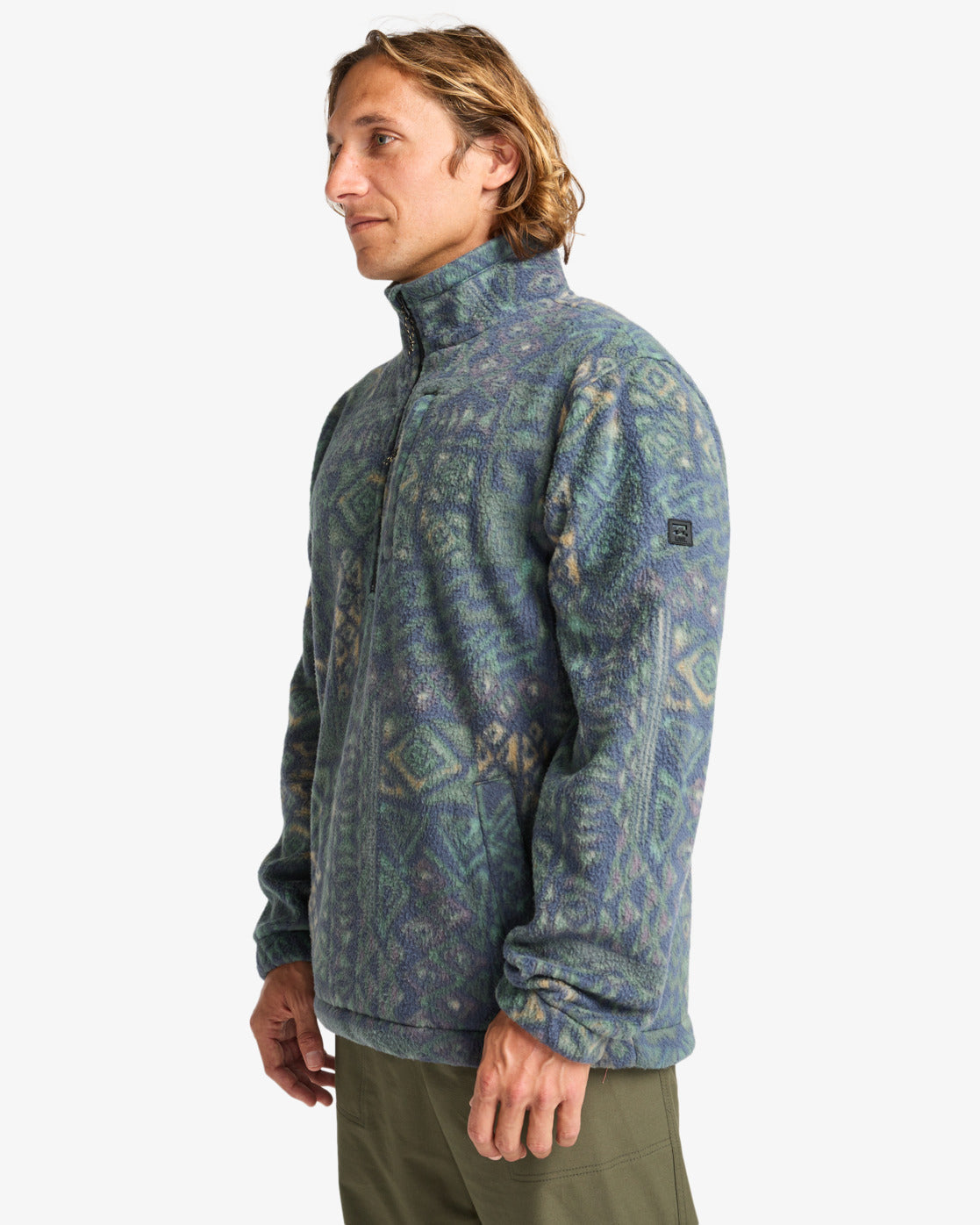Billabong Boundary Half Zip Mock Neck Fleece