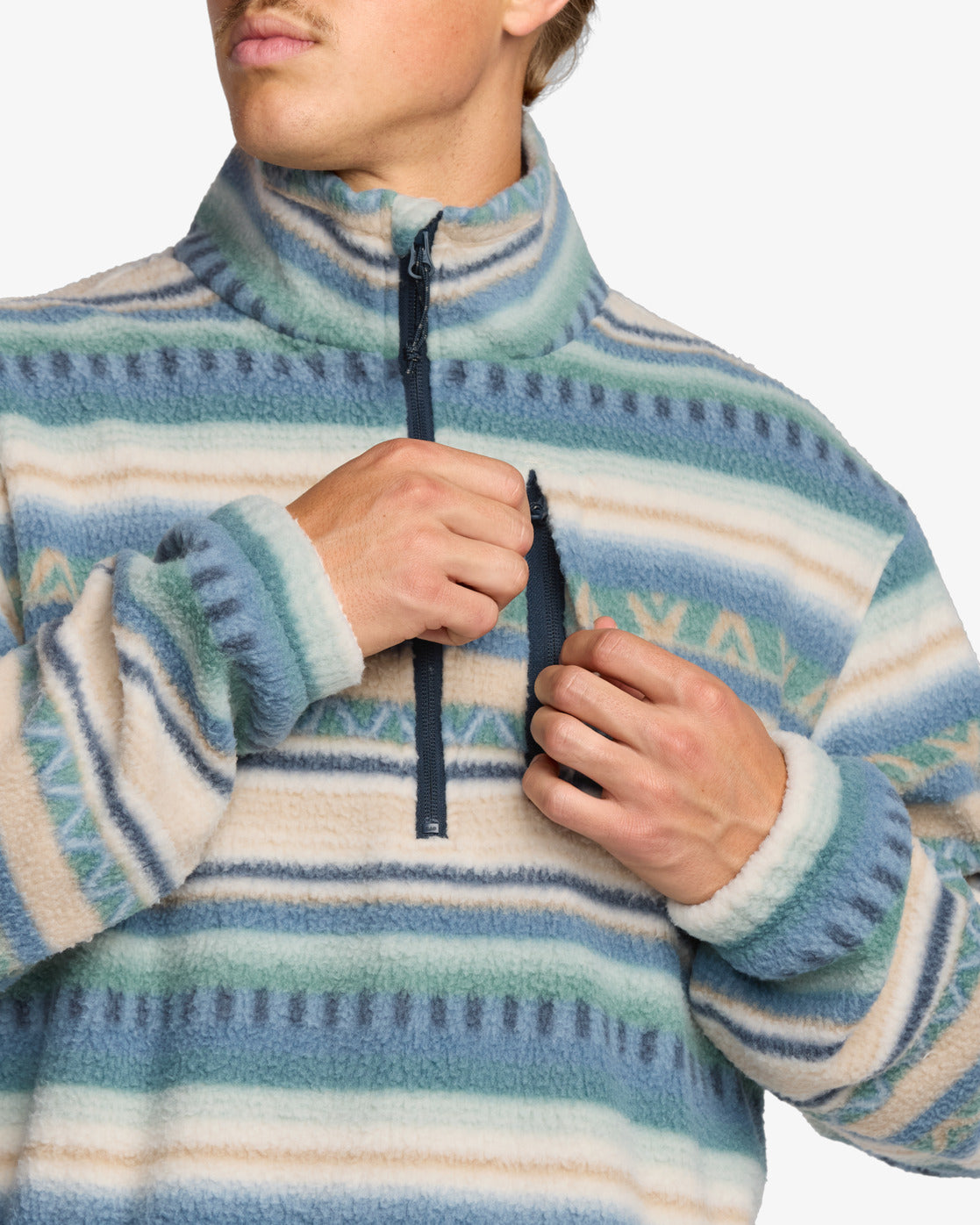 Billabong Boundary Half Zip Mock Neck Fleece