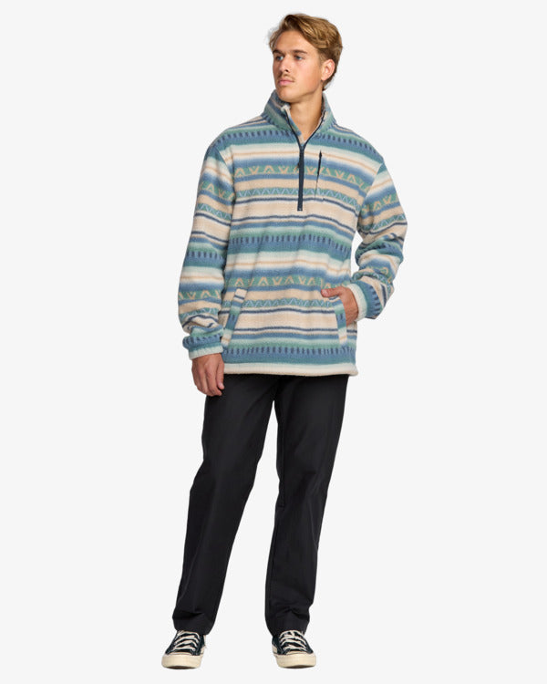 Billabong Boundary Half Zip Mock Neck Fleece