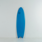 Circle One Heritage Keel Twin Fish Surfboard - Sky Blue